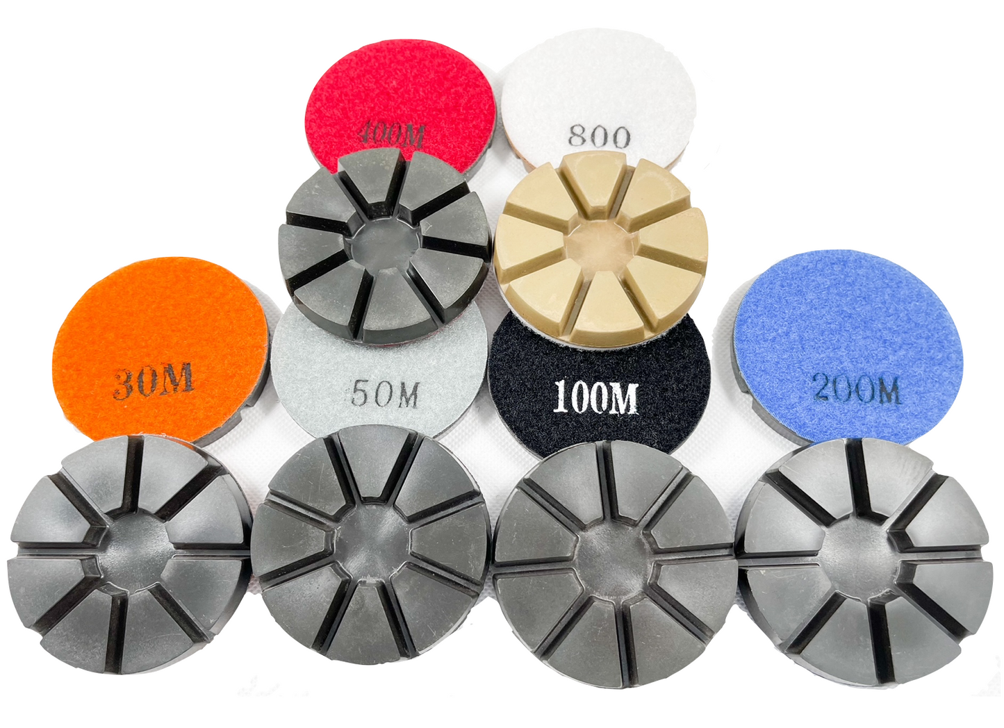 3″ Semi Metal Floor Pads - Dry or Wet Segment