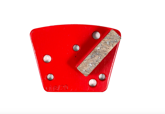 HTC Metal Bond Grinding Single 12mm Segment Medium Bond, Single Segment, RED